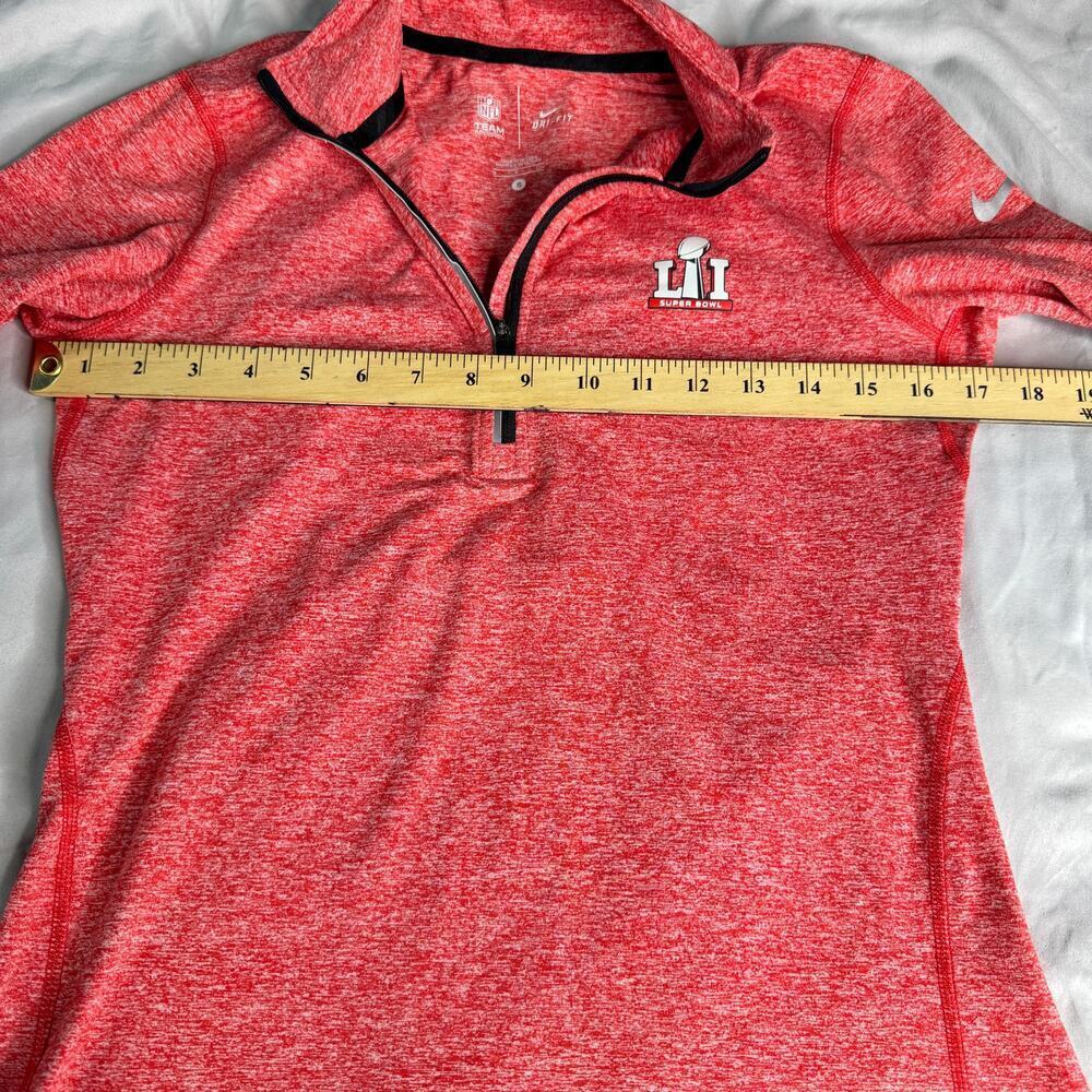Nike NFL Super Bowl LI 51 Pullover sz Small Women's Heathered Red - Picture 8 of 10